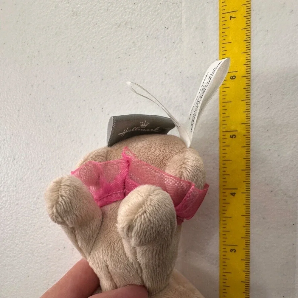 Hallmark Love Pug Mini Plush Dog Pink Tutu Crown‎ Puppy Lovey stuffed Animal b